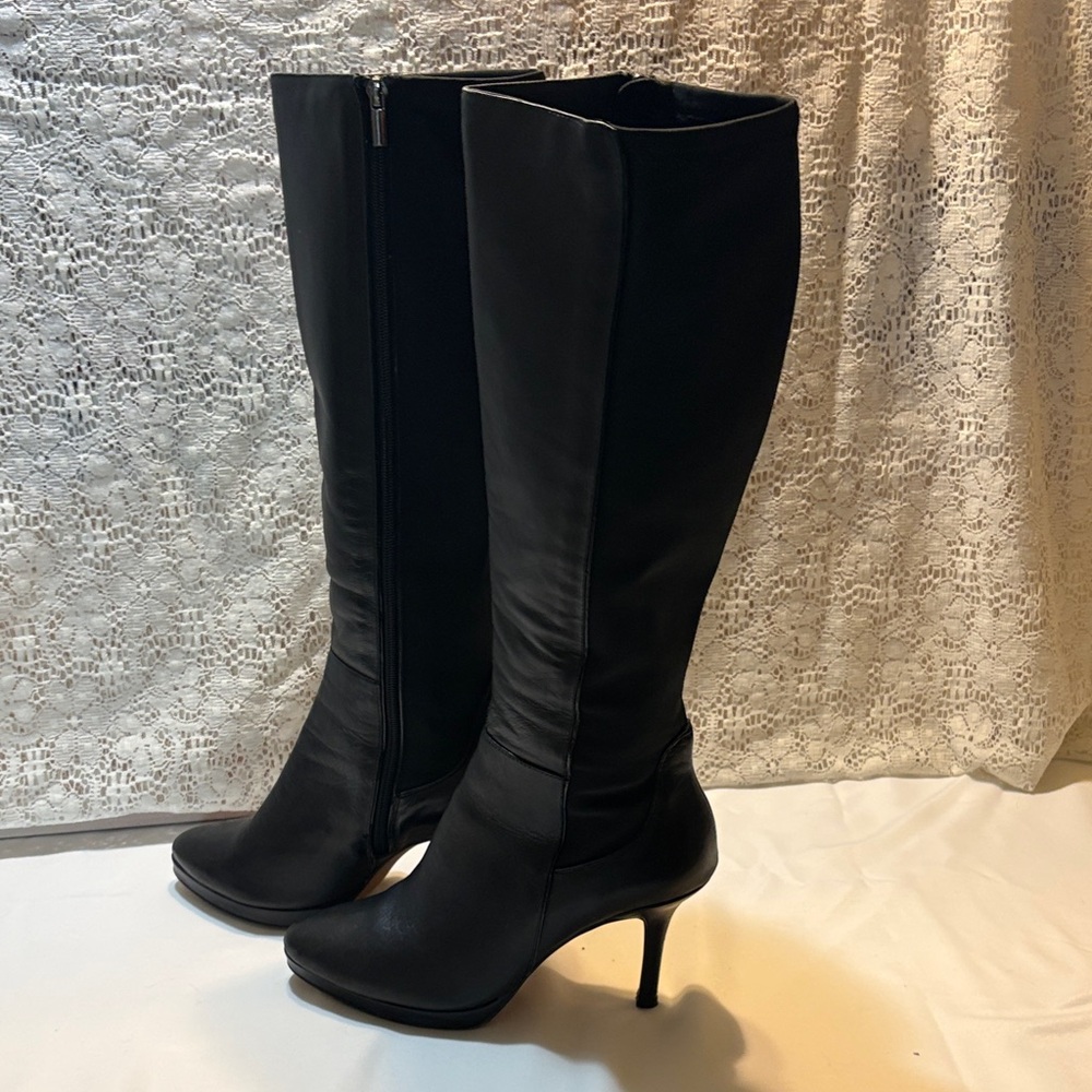 Sleek Black Over the Knee Women's Boots - Picture 5 of 12